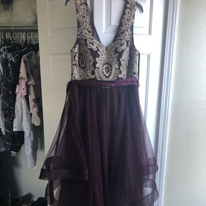 Purple formal dress